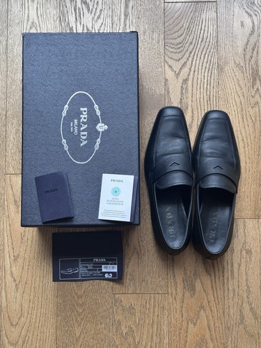 Prada logo embossed - embossed, leather