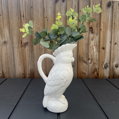 Cockatoo bird shaped jug - cockatoo, vase