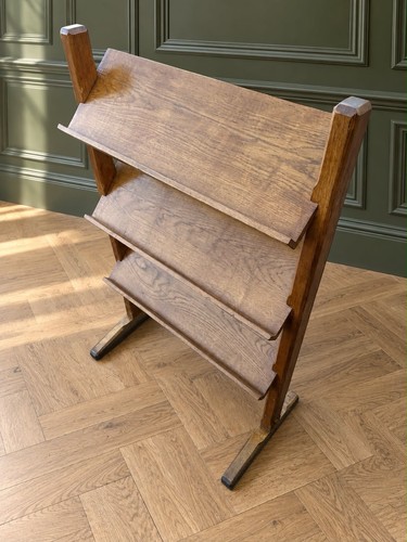 Antique oak bookcase display - antique,