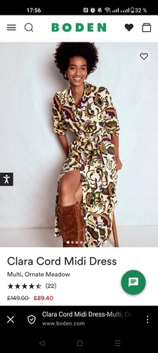 Boden clara cord - clara, midi