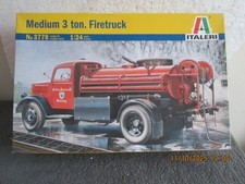 1/24  ITALERI  MEDIUM 3 TON FIRETRUCK   MODEL KIT  (3778)  FACTORY SEALED