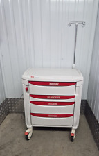metro flexline crash cart trolley Microban Antimicrobial + IV stand power point