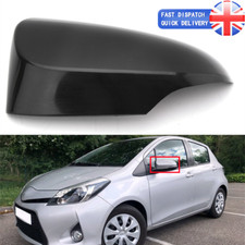 For Toyota Yaris 2012-2020 Left N/S Black Primer Wing Mirror Cover Cap Casing UK