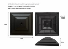 Pack of 10 Black Plastic Fence