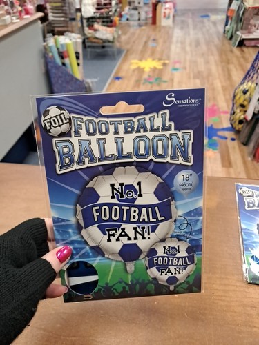 Football fan foil balloon - fan,