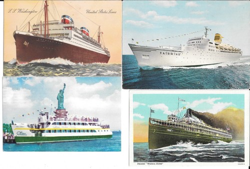 Vintage postcards ships - postcards,