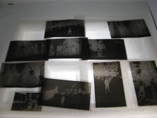 Vtg Photo NEGATIVES 1940s Skiing Cascades