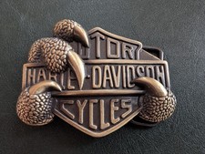 Vintage Harley-Davidson Brass Belt Buckle 