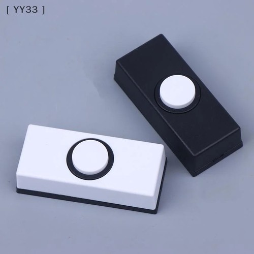 White doorbell push - white,