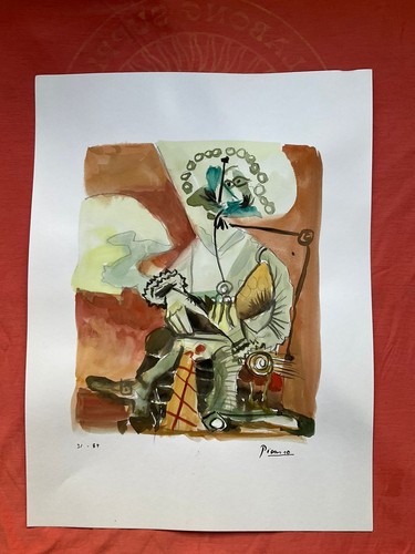 Picasso drawing old paper - picasso,
