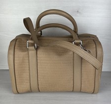 Designer Armani Exchange Beige Speedy/Bowling Style Hand Bag