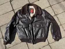 Vintage Leather Bomber Jacket