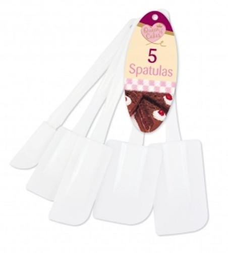Pack white spatulas mixing - pack,