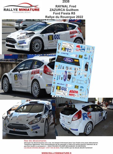 Decals ref 2538 ford - 1/43,