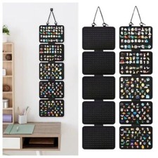 1Pc Foldable Felt Jewelry Organizer Wall Hanging Earring Display Bag Storage Bag