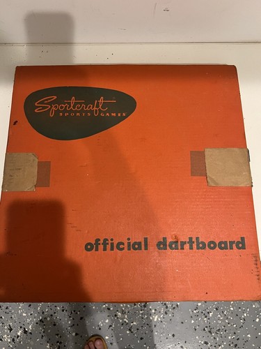 Vintage dart board made in - 12",