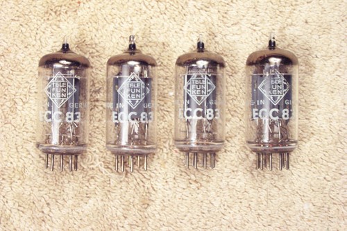 Four telefunken 12ax7 - telefunken, ecc83
