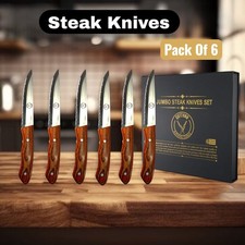 CUTTHRU Set of 6 Steak Knives