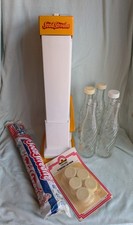 1980s Soda Stream 5 Original Bottles unused gas cylinder Vintage Retro Original
