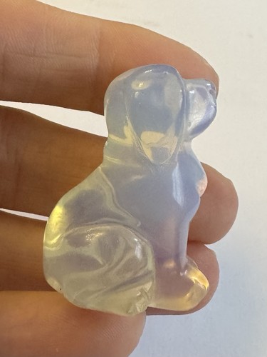 Opalite dog 40mm gemstone - opalite,