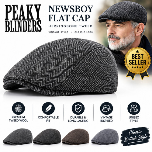 Peaky blinders hat - hat, newsboy