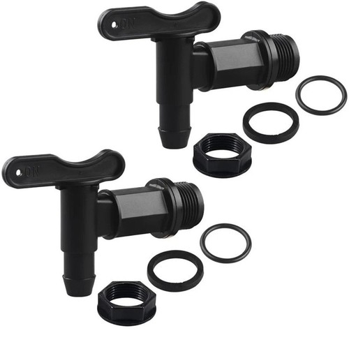 Pair water butt tap - water,