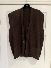 Purdey brown wool vest gilet