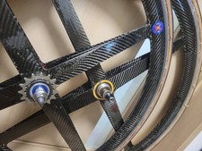 Fixie wheel Spinergy front and rear set 100/120mm carbon baton wheel FR