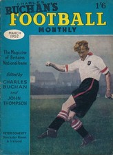 CHARLES BUCHAN'S Football Monthly 1952 MARCH Peter Doherty of Doncaster Rovers