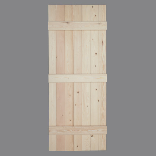 Solid pine ledged door - solid,