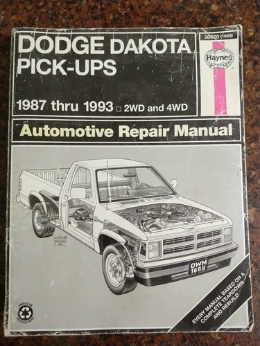 Haynes dodge dakota pick ups - dakota, pick-ups