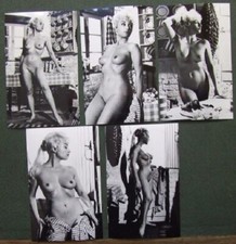 5 x photos of Pamela Green Printed by Pamela herself from Marks negatives Set 14