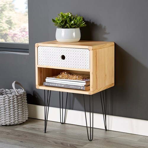 Retro wooden side table - wooden, or