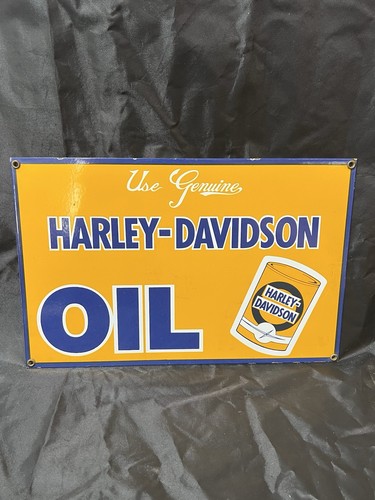 Harley davidson oil porcelain - harley-davidson,