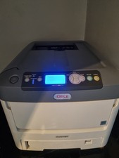 OKI Pro7411WT A4 white toner printer Hardly used RIP software papers, lots extra