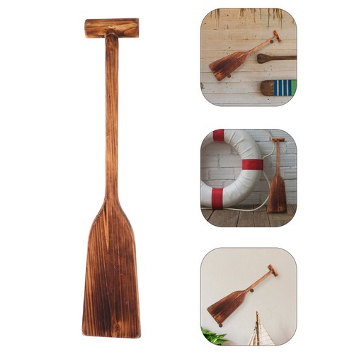 One rustic wooden paddle - wooden, boat