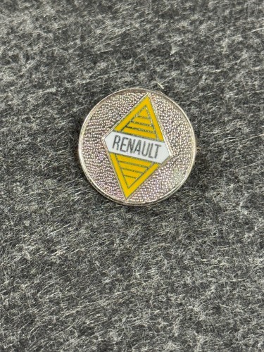 Vintage enamel renault yellow - enamel,