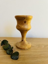 Hand Turned Wooden Goblet Vase