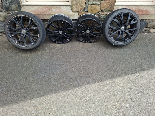 Black volkswagen golf alloy - volkswagen,