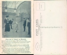 Victorian train station scene with child EWS Children