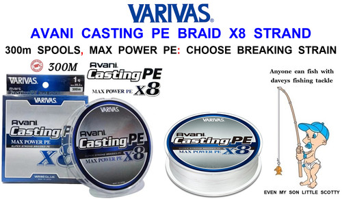Varivas avani casting braid - braid, x8