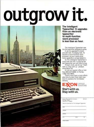 Exxon office systems - office,