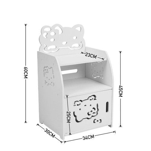 Tall nightstand bedside - nightstand, table