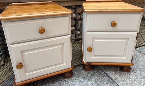 Pair ducal pine bedside - pair,