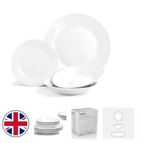 Chic piece white dinnerware - chic, 12-piece
