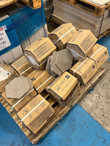 25x25 hexagon grey - 25x25,