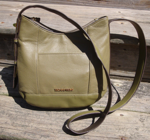 Tignanello olive green leather - green,
