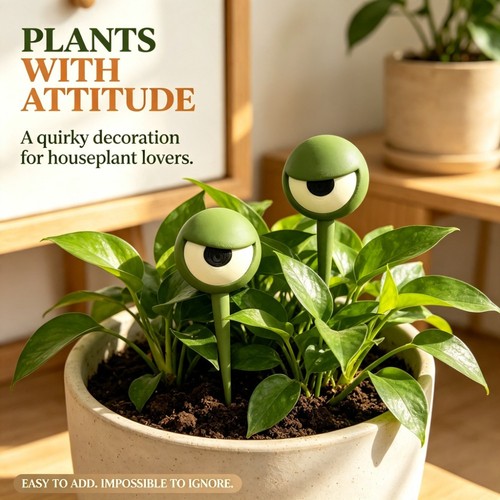 2pcs fun grumpy eye plant - fun,