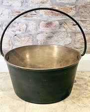 Large Brass Jam Pan With Fixed