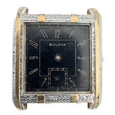 Vintage 27mm Bulova Art Deco